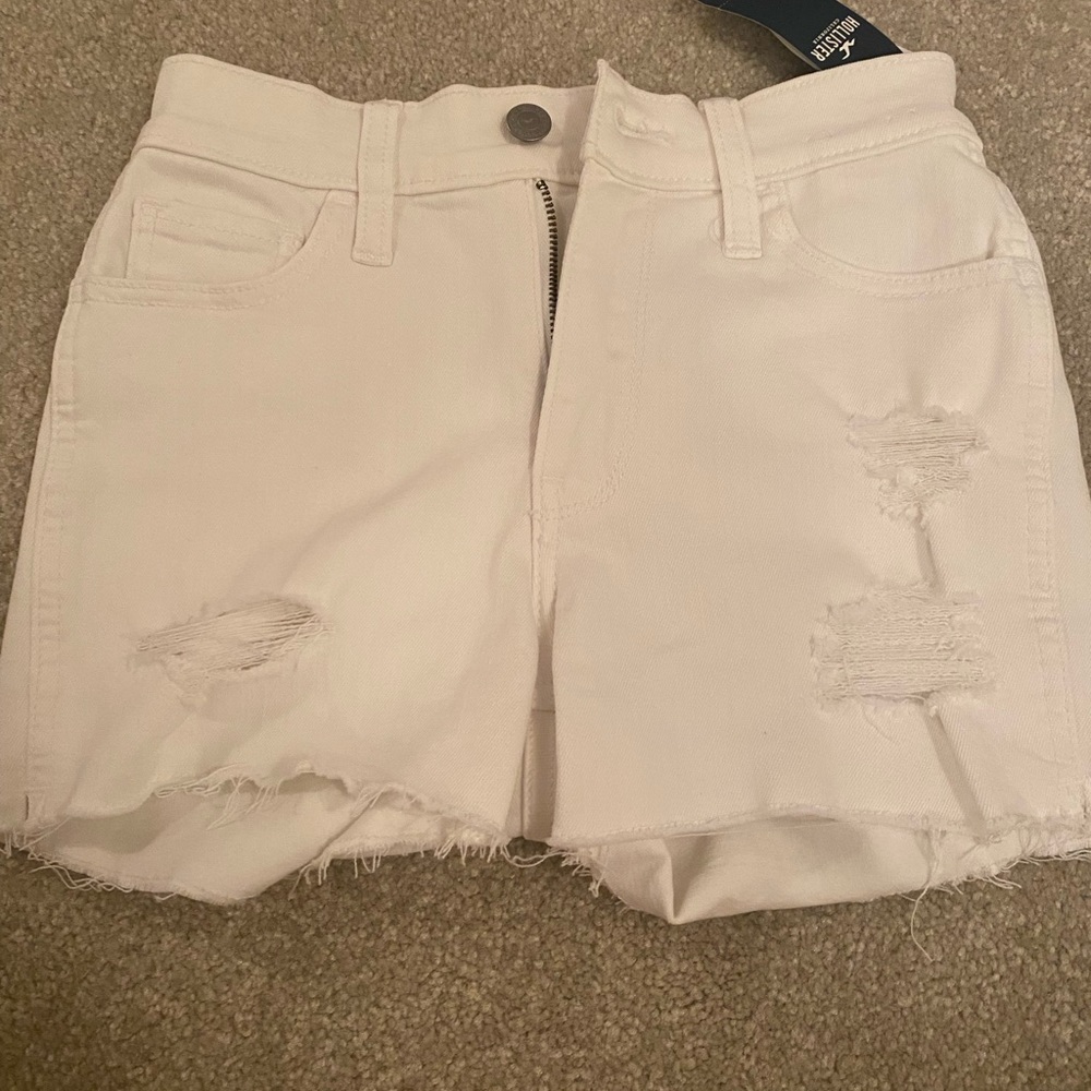 new holster white denim shorts